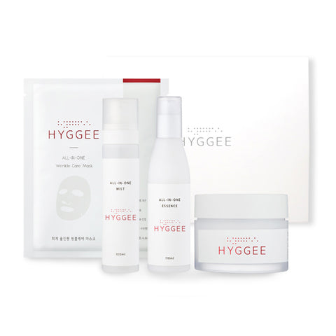 HYGGEE Beauty Box (All-In-One Mist 100ml + All-In-One Essence 110ml + All-In-One Cream 80ml + All-In-One Tightening & Firming Mask 1ea)